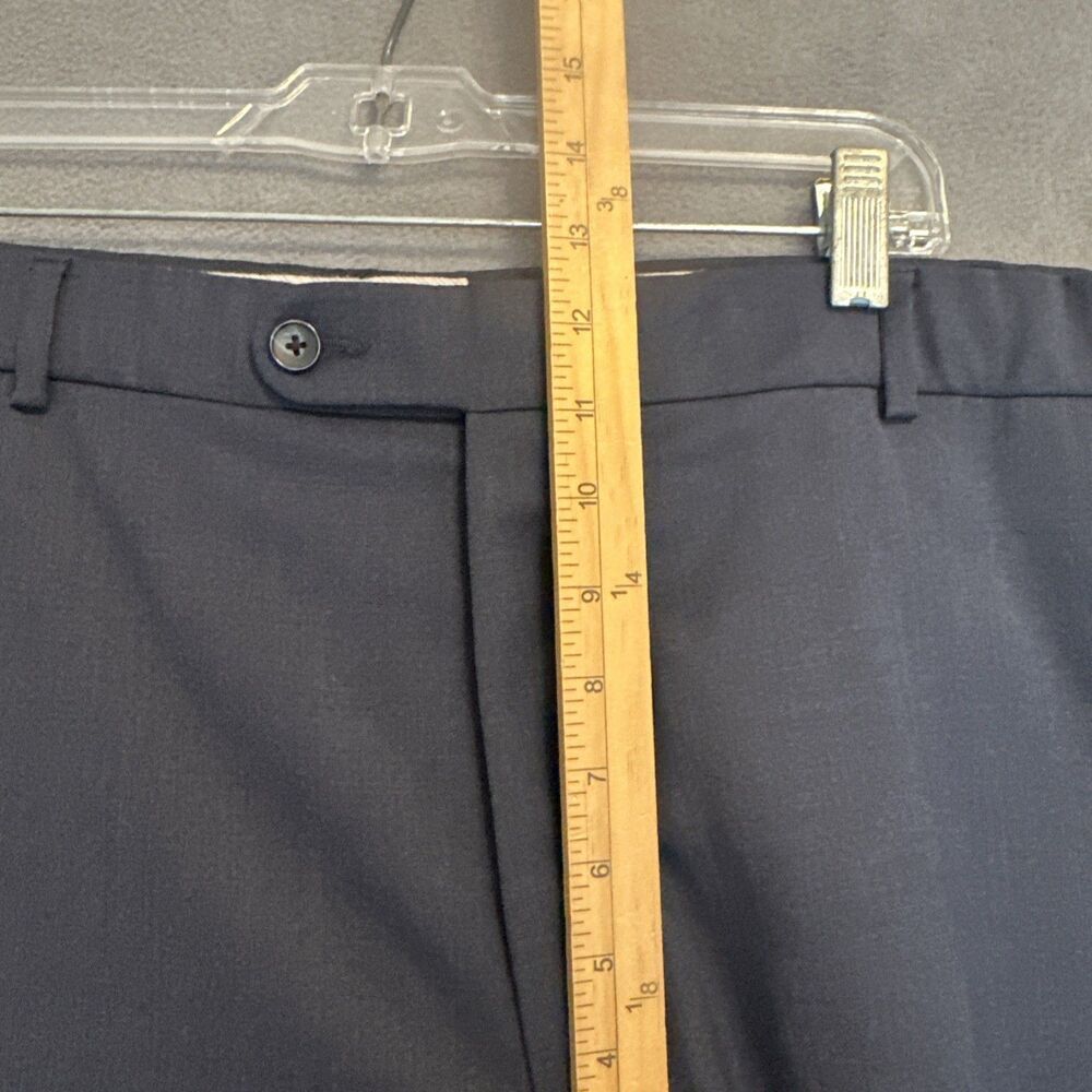 Ballin Dress Pants 100% Super 120s Wool Comfort-Eze Mens 40x27.5 Blue Flat Front - Picture 6 of 15